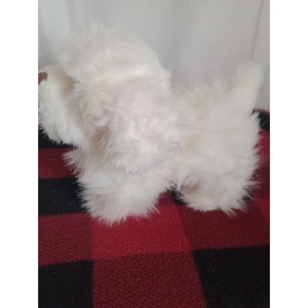 Hasbro FurReal Friends Fluffy White Dog Plush Working Moves Sounds Stuffed Toy